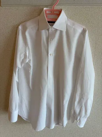 가마쿠라 셔츠 37-81 무지 화이트 셔츠 브로드 크로스