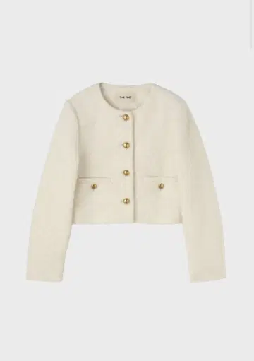 THE TOE 노카라 자켓 화이트