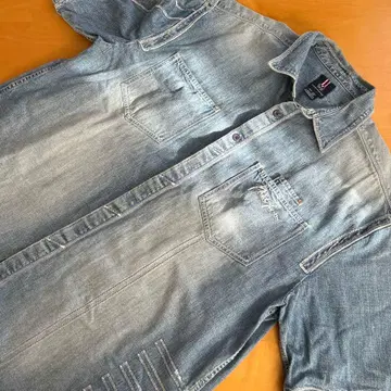 PHAT FARM 데님 긴팔 셔츠 XXL