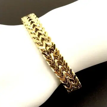 각인 골드 체인 더블 팔찌