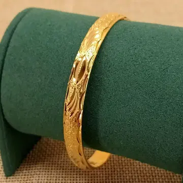 빈티지 골드 오픈 뱅글 팔찌 앤티크