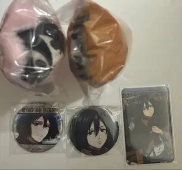 진격의 거인 미카사 캔뱃지 가라오케노테츠진 카라테츠 아키키츠네타피누이