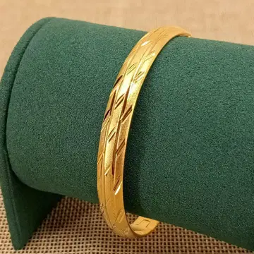 빈티지 골드 오픈 뱅글 팔찌 심플