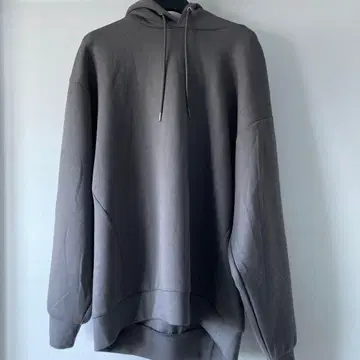 시착만 한 GU 그레이 M 사이즈 더블 페이스 빅 풀 후드티