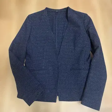 ICB 테일러드 자켓 네이비 계열 믹스 트위드 조 셋업 가능