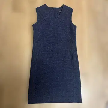 ICB 슬리브리스 원피스 네이비 계열 오피스 깔끔 새상품급