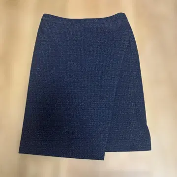 ICB 타이트 스커트 네이비 계열 믹스 트위드풍 오피스 깔끔한 새상품급