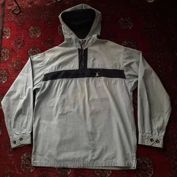 40s WHITE STAG 허브 지퍼 후드티 코튼 포플린