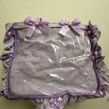 이타백 A3 프릴 토트 라벤더 자카마트