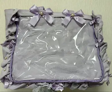 이타백 A3 프릴 토트 라벤더 자카마트