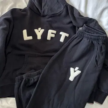 LYFT 여성용 상의 M 하의 S 블랙 셋업