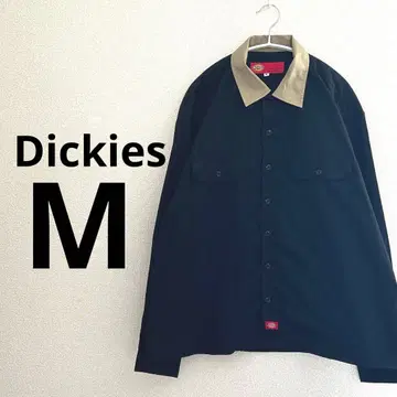 Dickies 긴팔 셔츠 M 블랙/베이지