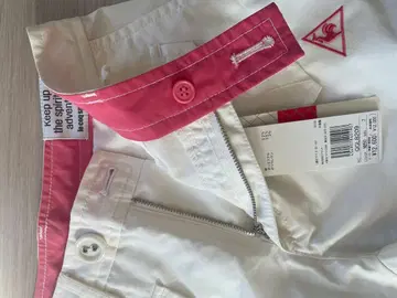 택 포함 새상품 르꼬끄 스포르티브 여성용 화이트 팬츠