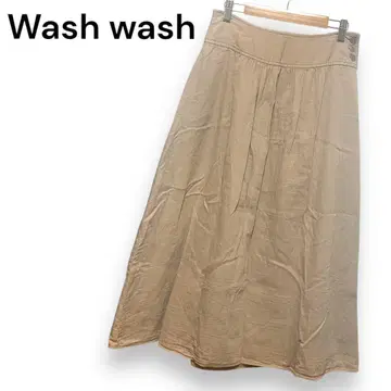 [ 워시 워시 ] 롱 기장 스커트 ( XS ) 사이드 지퍼 일본제 플레어