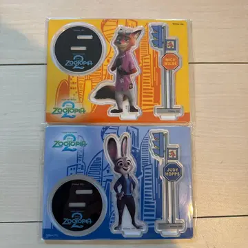 주토피아2 Happy 복권 아크릴 스탠드 세트 닉 주디