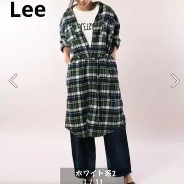 Lee LONG WORK DRESS 체크 셔츠 원피스 플란넬 소재