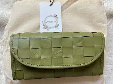 zucchero 즈케로 장지갑 뜨개질 디자인 장지갑 그린