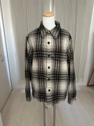 BANKS JOURNAL 그라데이션 체크 무늬 롱 슬리브 셔츠