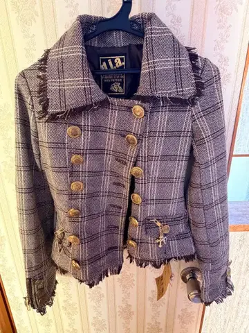 d.i.a 체크 무늬 아우터 택 포함 미사용품