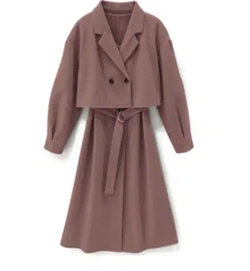 페이크 울 3Way 숏 기장 자켓 X 원피스 세트