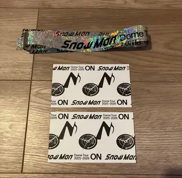 Snow Man 투어 ON 반권 은색 테이프 세트 도쿄 크리스마스 공연