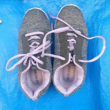 그레이와 라벤더 스니커즈