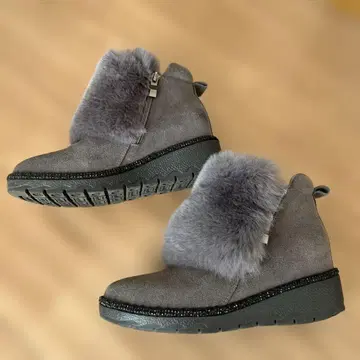 ASHLINE 아쉬라인 퍼부츠 숏부츠 스톤