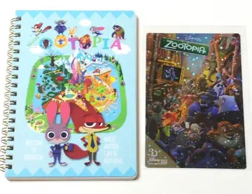 주토피아 Zootopia 노트와 엽서 세트 새상품