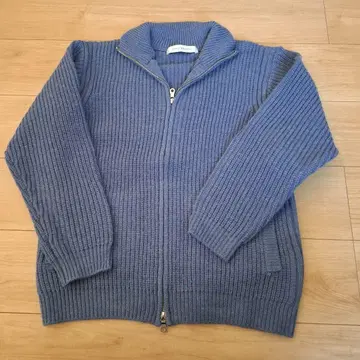 MEN'S MELROSE 블루 집업 스웨터