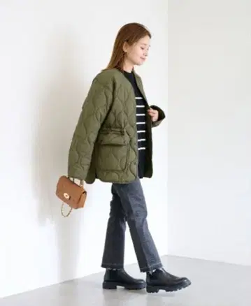 새상품급 JOURNAL STANDARD 퀼팅 자켓 카키