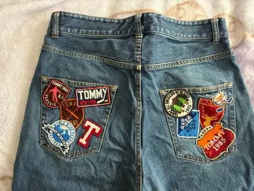 타미힐피거 M 사이즈 뒷 포켓 와펜