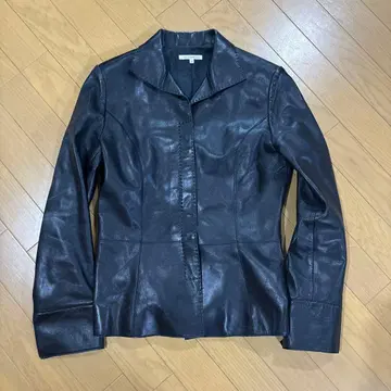 [Lui Chantant] 루이 샨탄 가죽 자켓 천연 가죽 블랙