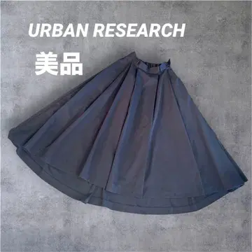 URBAN RESEARCH 롱 플레어 스커트 네이비 ONE 사이즈