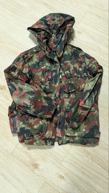 레어 70s 스위스군 M-60 VINTAGE 알펜카모 마운틴 자켓