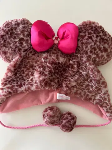 디즈니 레오파드 무늬 미니 팬캡