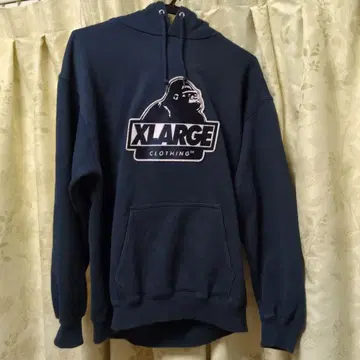 XLARGE 네이비 후드티 M 사이즈 고릴라 로고