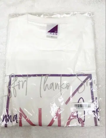 노기자카46 그래픽 프린트 T셔츠 L 사이즈 오리지널 디자인 새상품