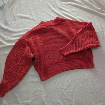 UNITED ARROWS 크롭 니트 스웨터 숏 기장