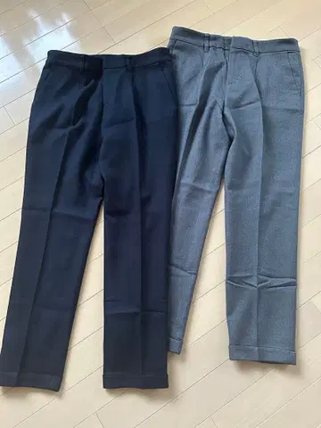 OFUON 오프온 스테디셀러 테이퍼드 팬츠 네이비&그레이 2종 세트