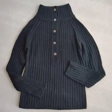 SEIZE 리브 하이넥 스웨터 보틀넥 니트 울 혼방 3