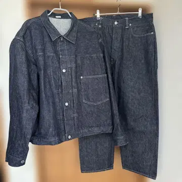 아프레쎄 데님 셋업