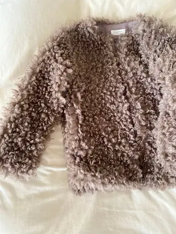 푸들 자켓 브라운