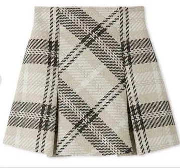 [택 포함 새상품] SNIDEL 로빙 체크 미니 스커트 0사이즈 아이보리