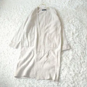 URBAN RESEARCH 어반 리서치 양모 폭스 롱 가디건 F