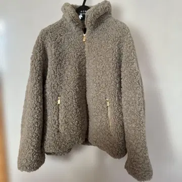 그레이 플리스 자켓 골드 지퍼 TATRS