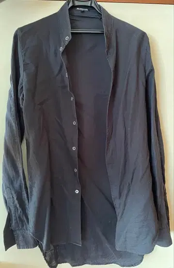 ANN DEMEULEMEESTER 블랙 버튼업 셔츠 S
