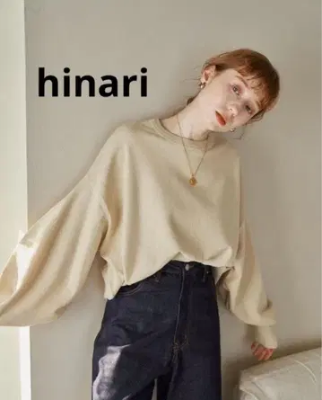 [ 새상품급 ] hinari 소매 슬릿 니트 풀오버