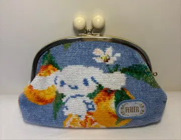 [새상품급 인기] FEILER 페이러 x 시나모롤 가마구치 파우치 시나몬