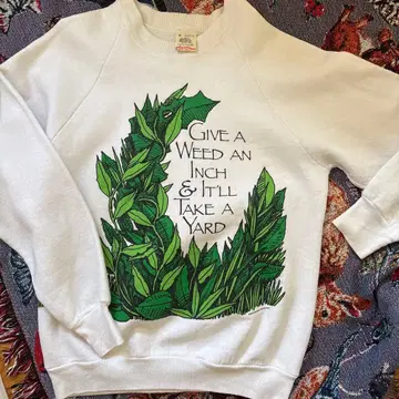 1980s 빈티지 FRUIT OF THE LOOM 프린트 맨투맨 M