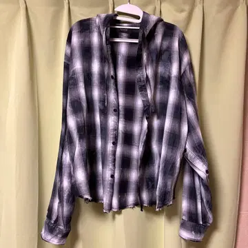 Spielio 후드 부착 체크 셔츠